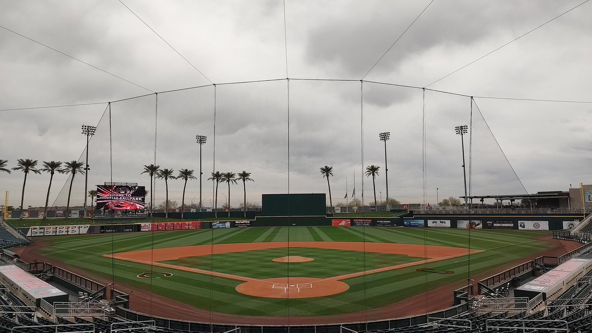 DraftMaverick's tweet photo. On the 5th day of Cactus, #SpringTraining gave to me..

📍 Goodyear for @Mariners vs @Reds #10daysofCactus

Day 5, game 5, stadium 5, teams 8&amp;9

@cactusleagueaz @GoodyearBP https://t.co/J9FcfCdUyX