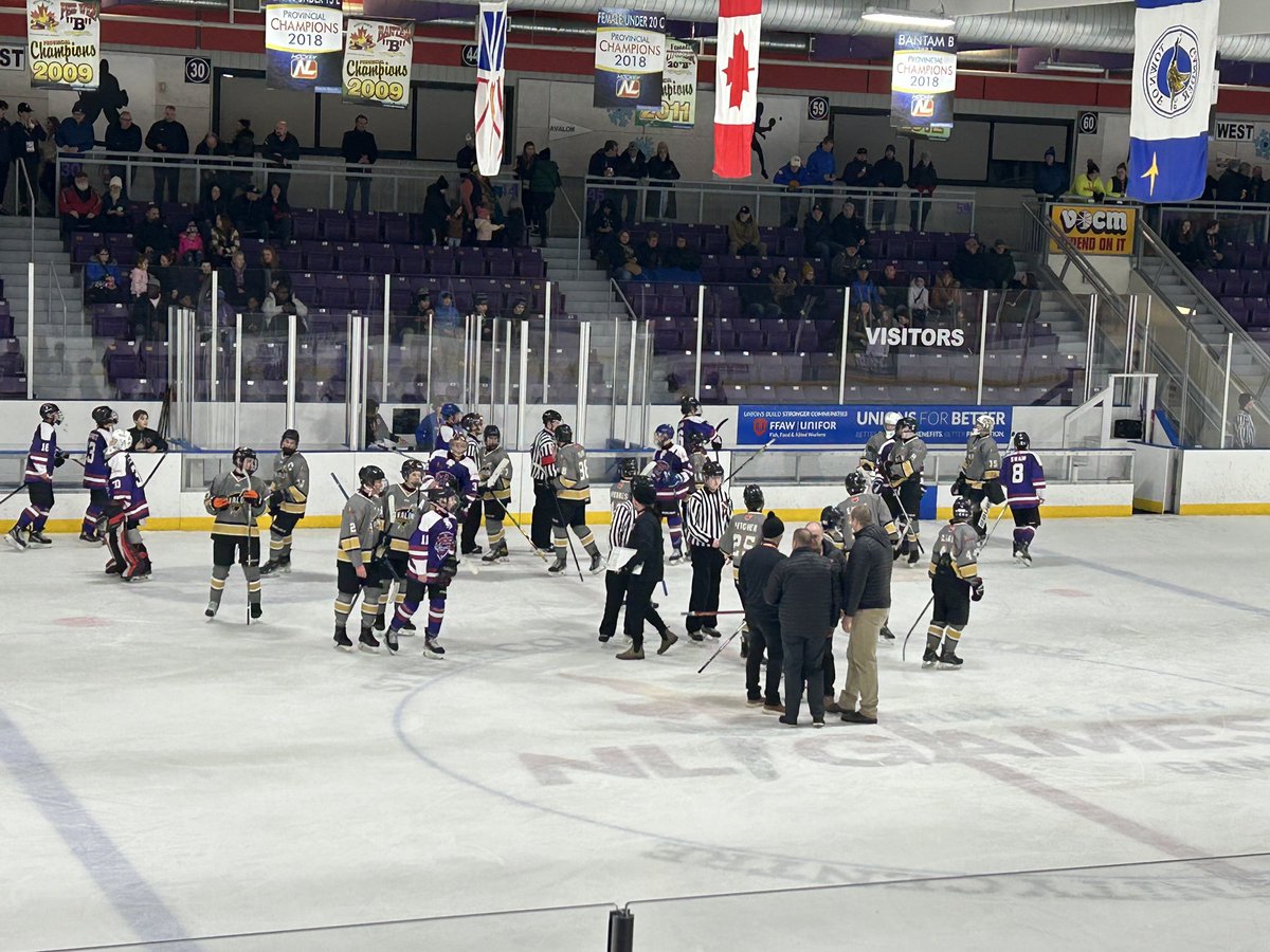 Another exciting game against a resilient Mount Pearl South team ends in and 2-1 win for team Avalon and buys us a birth in the gold medal game against St John’s North in the morning.