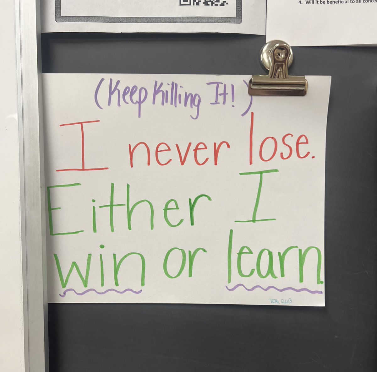 Seen in a high school English classroom this morning 💪🏼