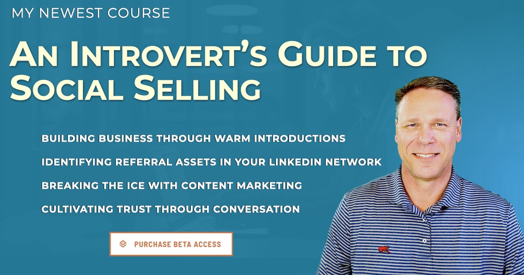 ConverseDigital's tweet image. My latest course is LIVE: 

Prospecting in Pixels: lttr.ai/APNHK

#Introverts #ActivateYourIntrovert #sales #SalesProspecting