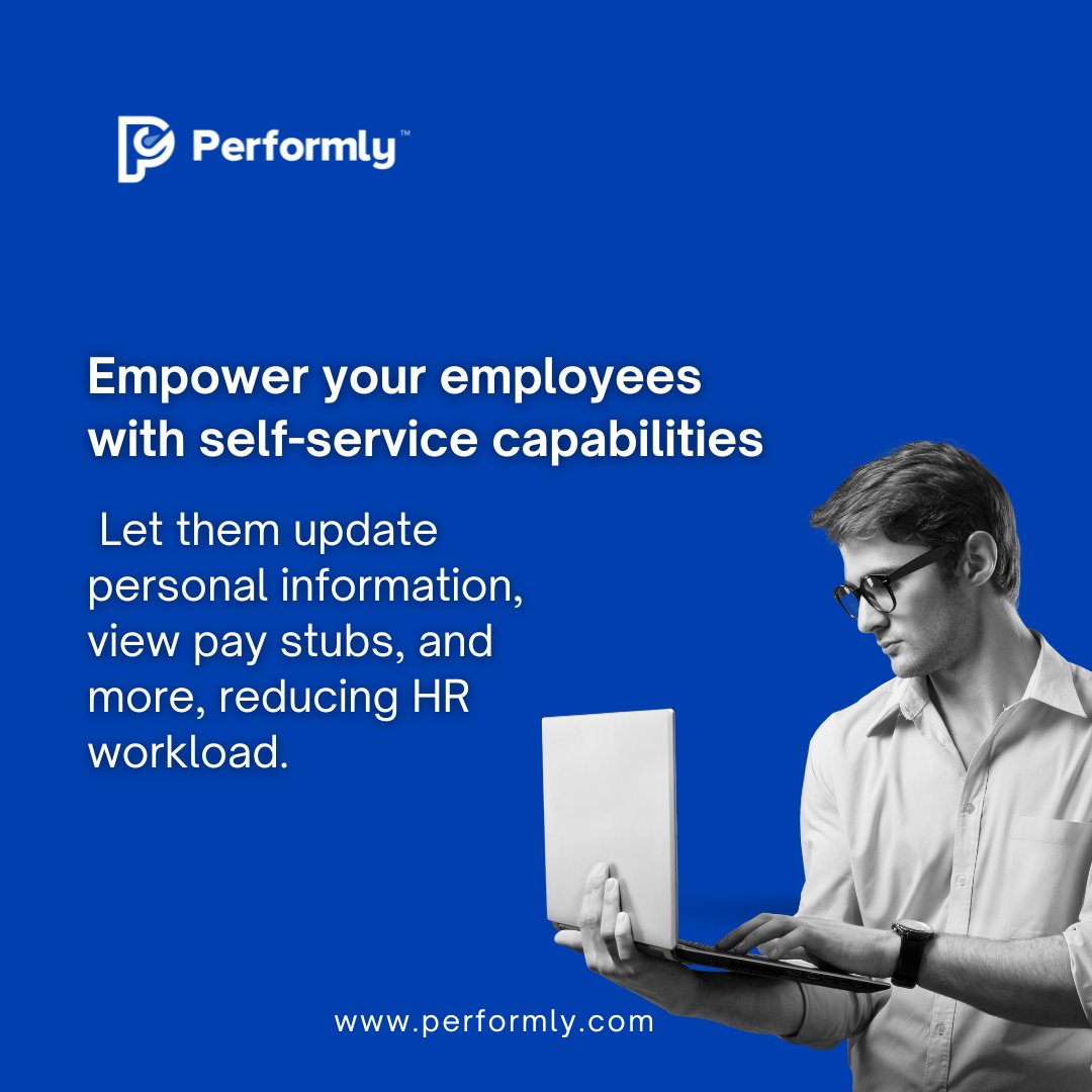 PerformlyHRMS's tweet photo. Empower your employees with self-service capabilities. Let them update personal information, view pay stubs, and more, reducing HR workload. 💼✅ #EmployeeSelfService
Free Demo : https://t.co/LALouEXkJq
#Performly #performlyhrms #hrms #hrmssoftware #hrmsoftware #hrmanagement https://t.co/iO8p0EUZjZ