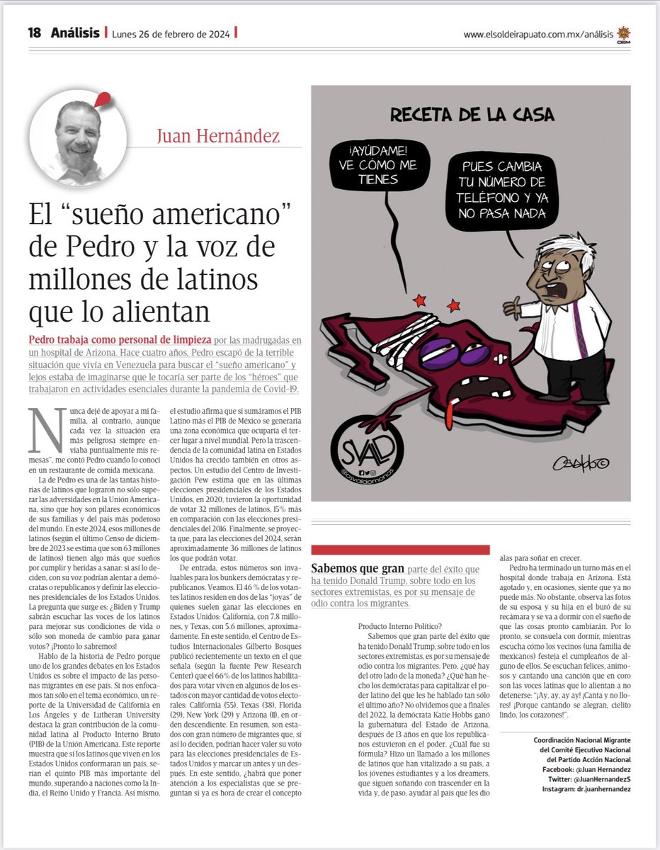 JuanHernandezS's tweet photo. Los latinos podrían decidir las elecciones … de Estados Unidos? https://t.co/4TLxKAjU7R https://t.co/epbfx2ojPH