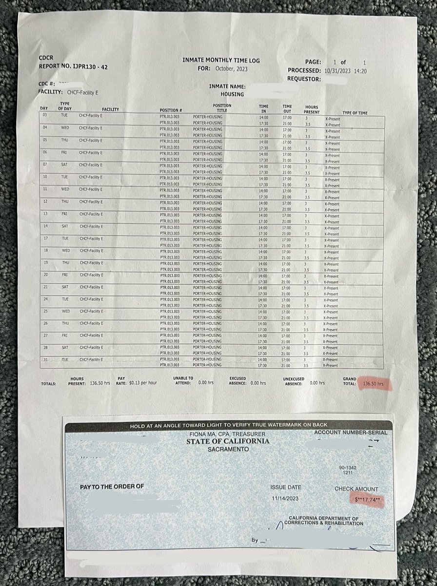 An incarcerated brother I am in correspondence with donated $17.74 for relief efforts in Gaza. This donation is the sum of 136 hours of his labor in the prison working as a porter/janitor. May his sincere donation be multiplied by the Creator. #Gaza #ceasefirenow