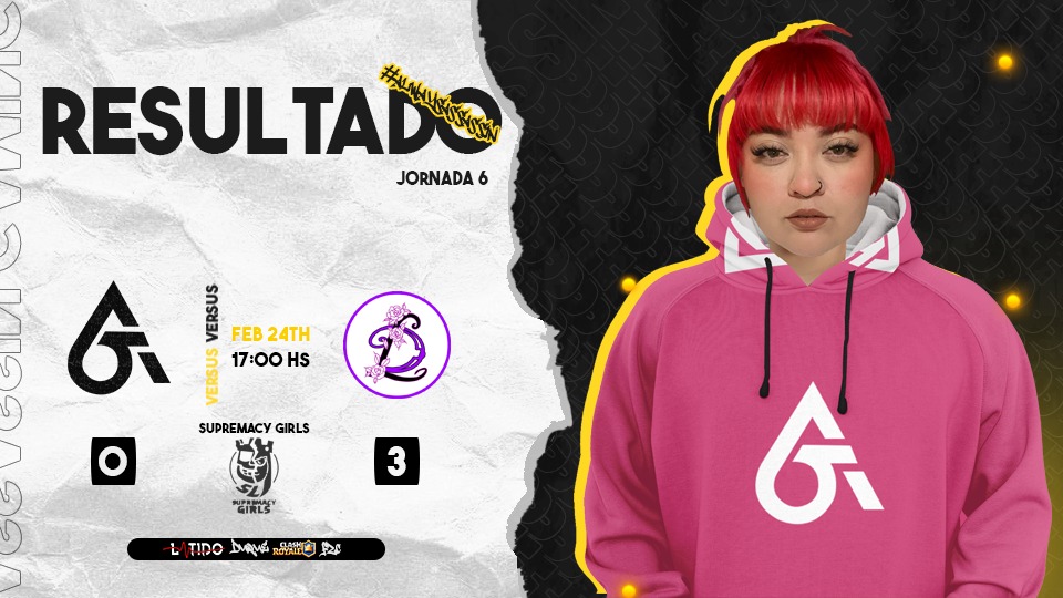 Assassin Gaming (@assasingaminggg) on Twitter photo #RESULTADOS
Nos alejamos de clasificar, pero con honor hasta el final!
🏆 • <a href="/CR_Supremacy/">Supremacy League</a>
📌 • Fase de Grupos
🆚 • @LatinMGirls
🎮 • 0-3 ❌
#AlwaysAssassin 🥷🏻👑❤️🔥 #RESULTADOS
Nos alejamos de clasificar, pero con honor hasta el final!
🏆 • <a href="/CR_Supremacy/">Supremacy League</a>
📌 • Fase de Grupos
🆚 • @LatinMGirls
🎮 • 0-3 ❌
#AlwaysAssassin 🥷🏻👑❤️🔥