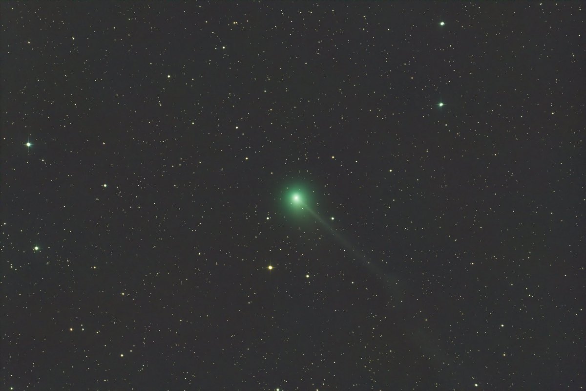 AlastairFox's tweet photo. This is Comet 12P It was first recorded by Chinese astronomers in 1385 in the Ming Shilu. 

C/P12 has an orbital period of 71 years and it orbits the Sun before heading off as far away as the orbit of Neptune.

At the moment it can be found close to the Andromeda constellation. https://t.co/c0uCtBKFx2