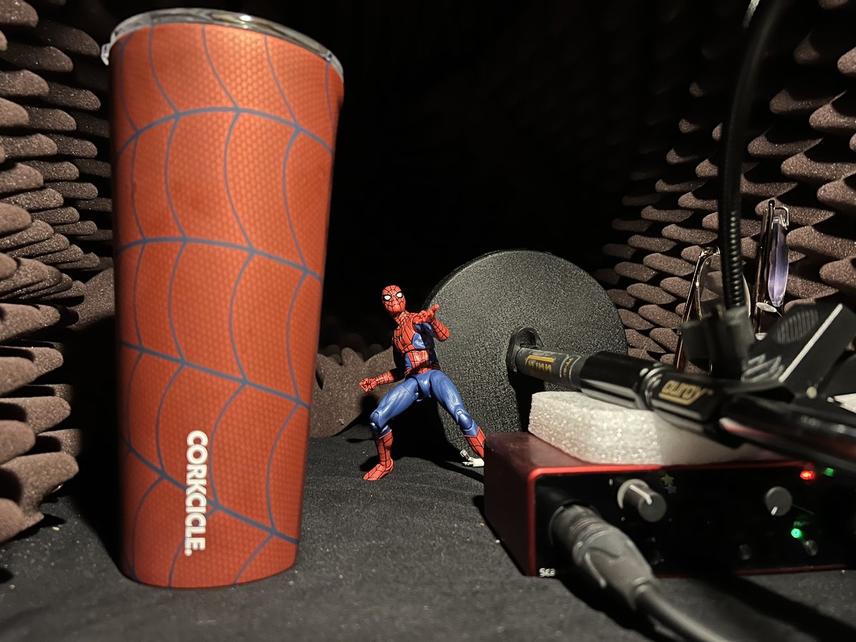 Had a great time is Dallas, and I’m back behind the mic:) The huge Corkcicle cup is amazing, use it everyday I record. And the Spider-Man theme is always welcome.