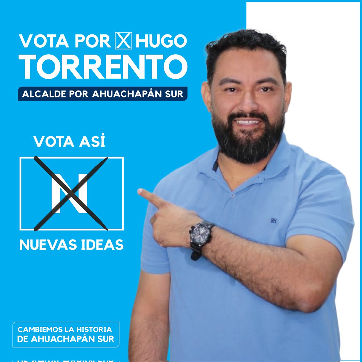 Christian Guevara 🇸🇻 (@chrisguevarag) on Twitter photo Vota por la N de <a href="/nuevasideas/">Nuevas Ideas</a> y por <a href="/HugoRene84/">Hugo Torrento</a>, para alcalde de #AhuachapánSur. 🇸🇻
#VamosXTodo 😎 Vota por la N de <a href="/nuevasideas/">Nuevas Ideas</a> y por <a href="/HugoRene84/">Hugo Torrento</a>, para alcalde de #AhuachapánSur. 🇸🇻
#VamosXTodo 😎