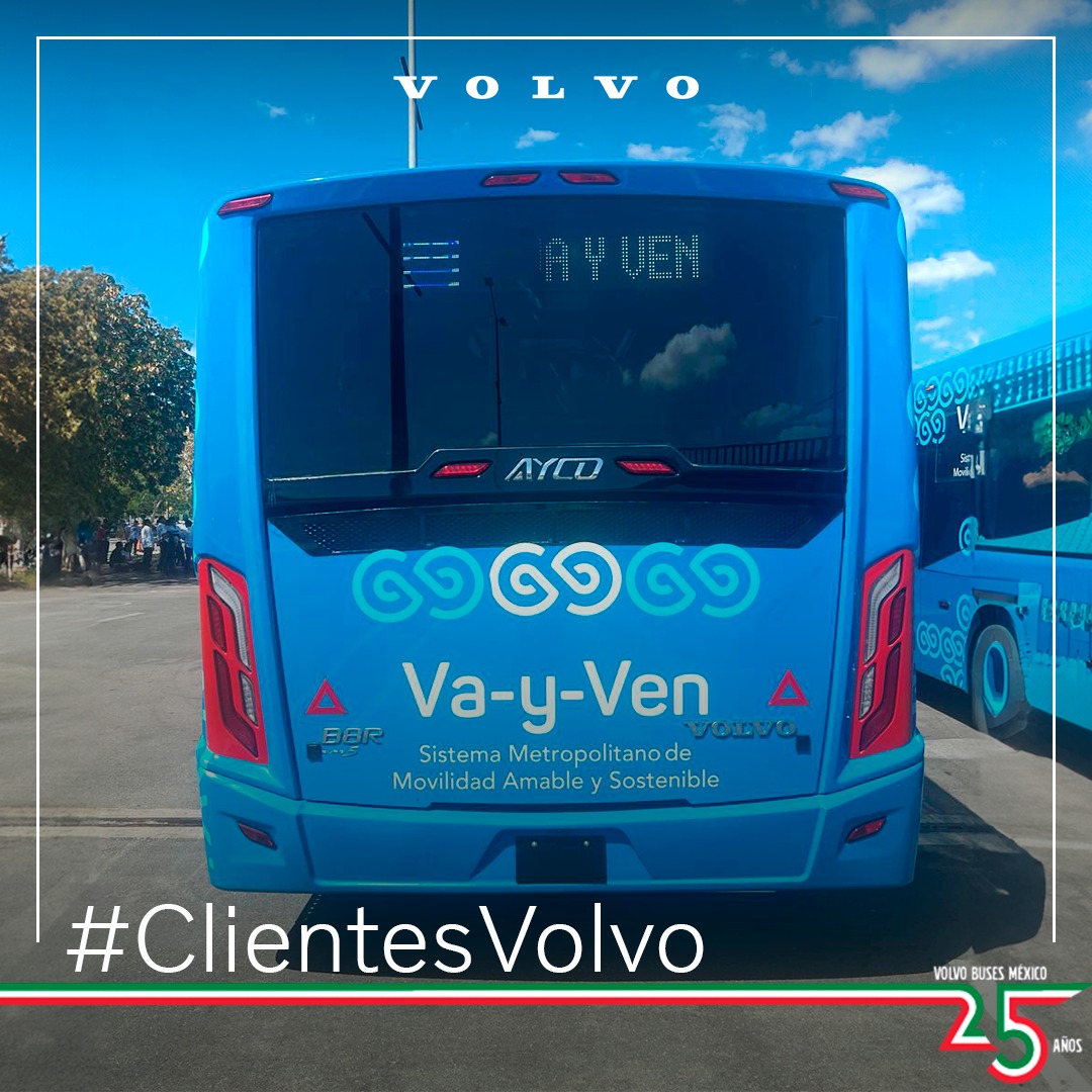 20 autobuses Volvo Ayco para el Sistema Va y Ven #VíaLibre Volvo Buses Mexico #AYCO ¿qué les parece? #VíaLibre <a href="/melizaldel/">Miguel Elizalde</a> <a href="/MiguelOgazon/">MiguelOgazon</a> <a href="/Virginia_Olalde/">Virginia Olalde López-Gavito</a> <a href="/alexosorioc/">Alex Osorio</a> <a href="/VolvoBusesmx/">Volvo Buses Mexico</a> <a href="/ManginoFernando/">Fernando Mangino</a> <a href="/KiselRk/">Rafael Kisel</a>