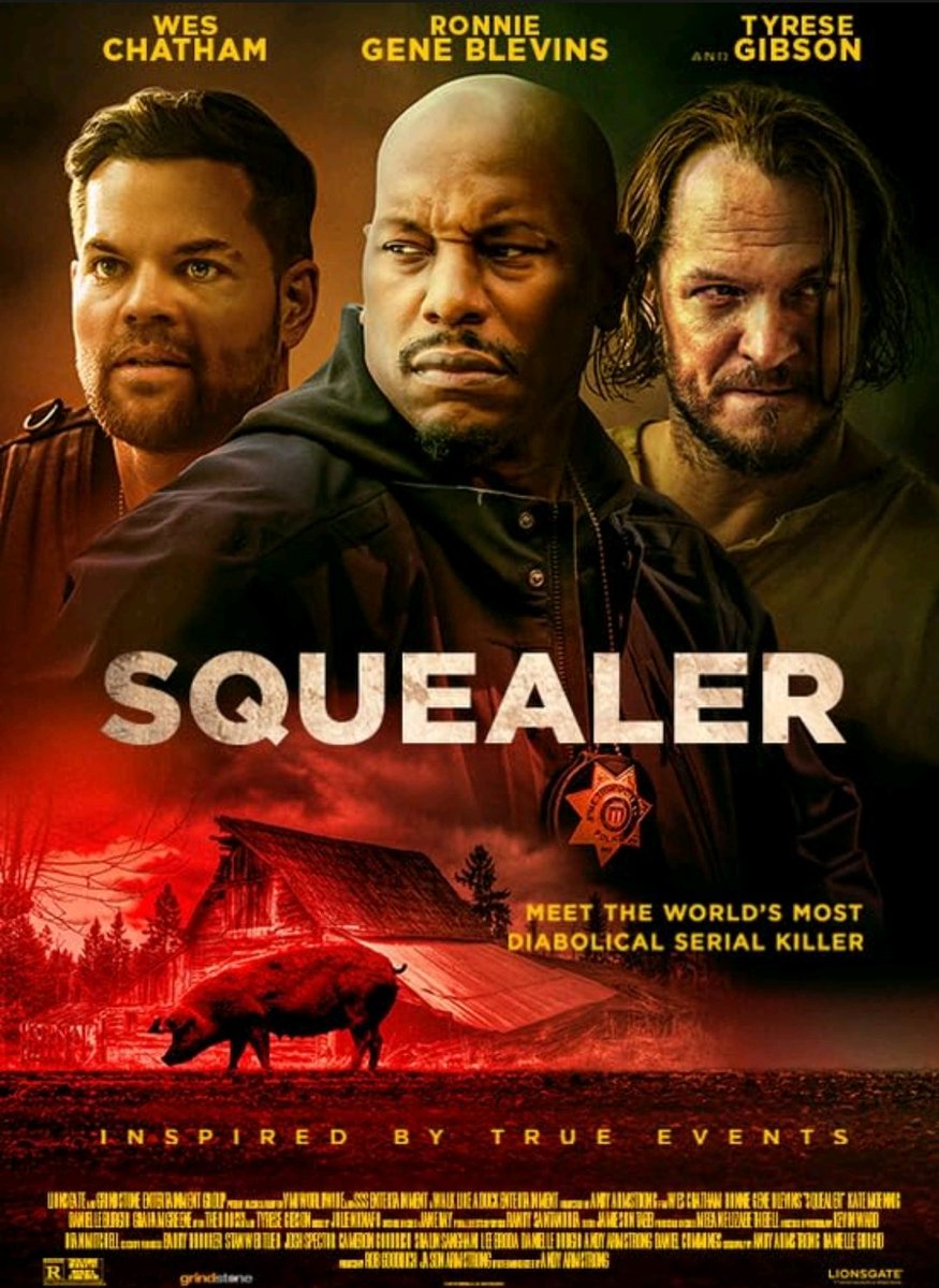 #WatchAlong with @drek2474 
#Squealer #Peakock #TrueCrime #HorrorMovies 
Inspired by a true story of a serial killer
Written by #AndyArmstrong and #DanielleBurgio
Directed by #AndyArmstrong
Starring #WesChathun #RonnieGeneBlevins and #TyreseGibson