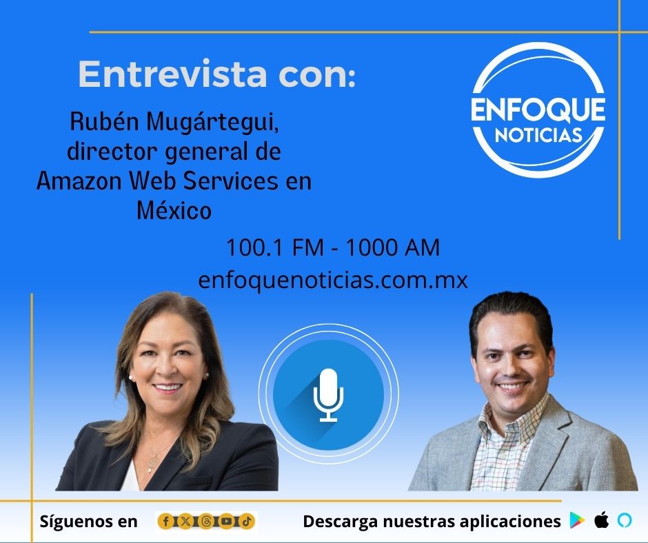 #TomaNota 

En punto de las 18:30 horas, <a href="/AliciaSalgadoMX/">Alicia Salgado</a> conversará con <a href="/Mugartegui/">Rubén Mugártegui</a>, director general de Amazon Web Services en México sobre el anunció de inversión de 5 mil millones de dólares en México

📻Escúchanos en el 100.1 FM y 1000 AM 
💻En enfoquenoticias.com.mx