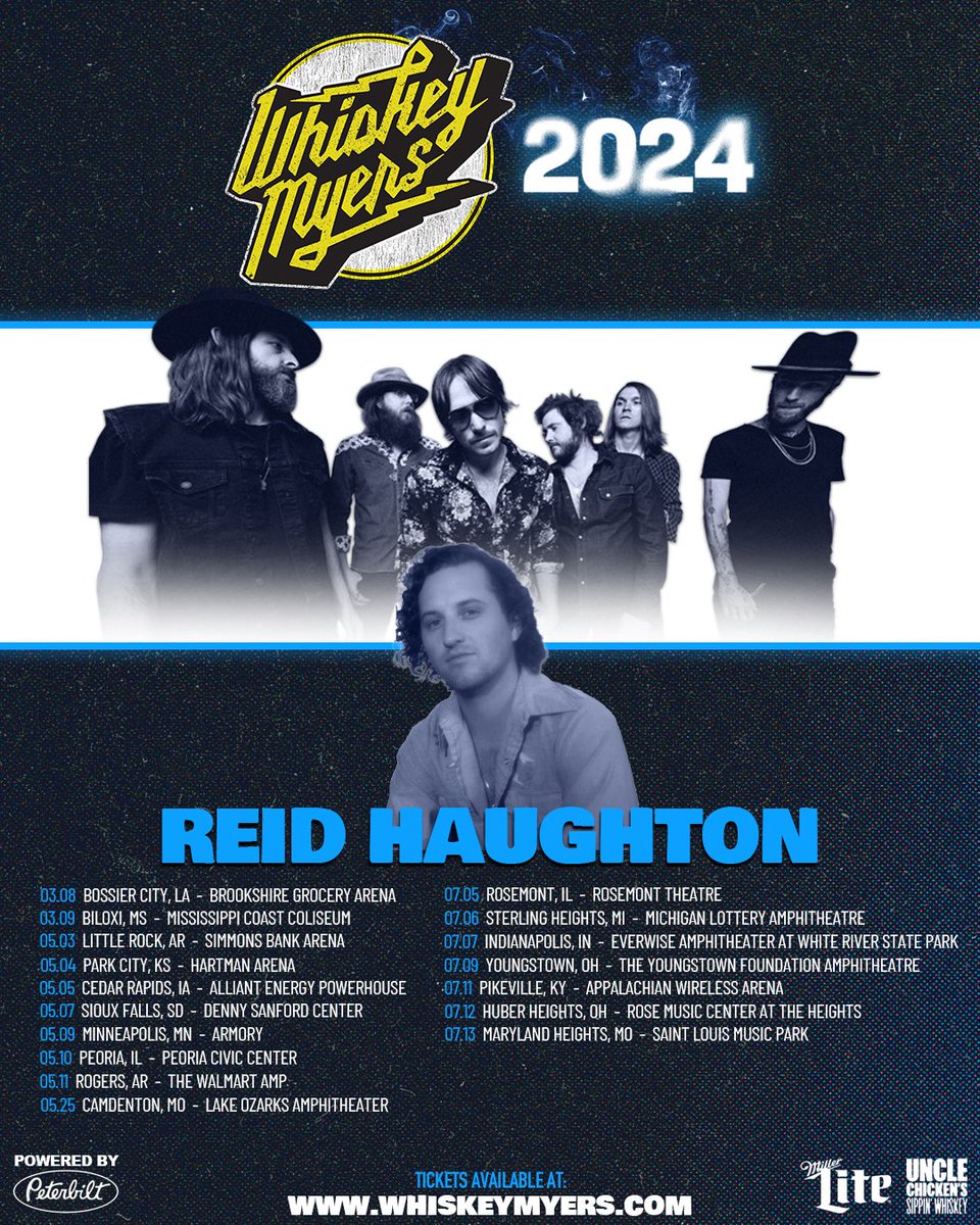 So pumped to be back out on the road with the boys in a few months and huge thanks to @whiskeymyers and @ReadSouthall for having me out for these shows 🙌. Get your tickets at reidhaughton.com and I’ll see you there!!