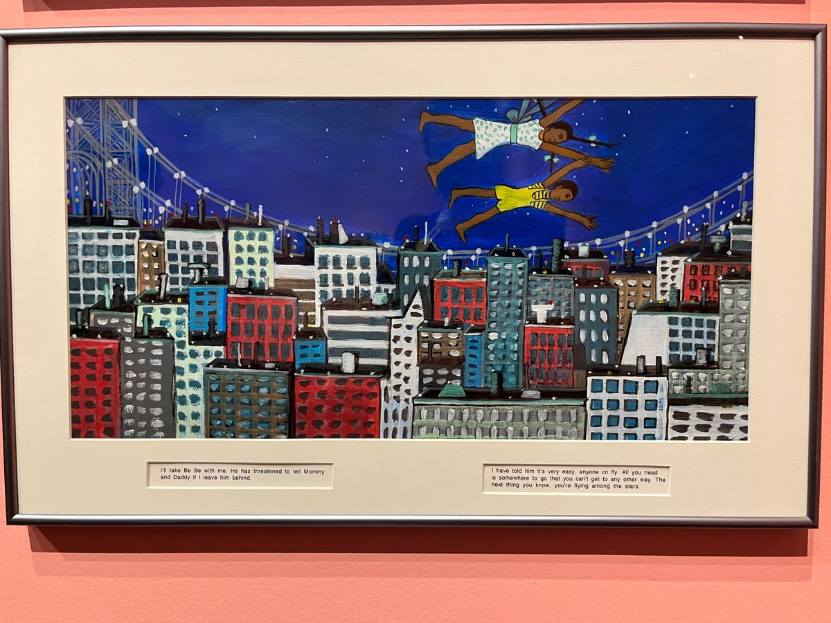 My mom urged me to go see the Faith Reingold exhibit last week at the @mcachicago before it closed and I’m so glad I did. Seeing the original prints of her children’s book Tar Beach - which I read growing up as a city kid - brought tears to my eyes.