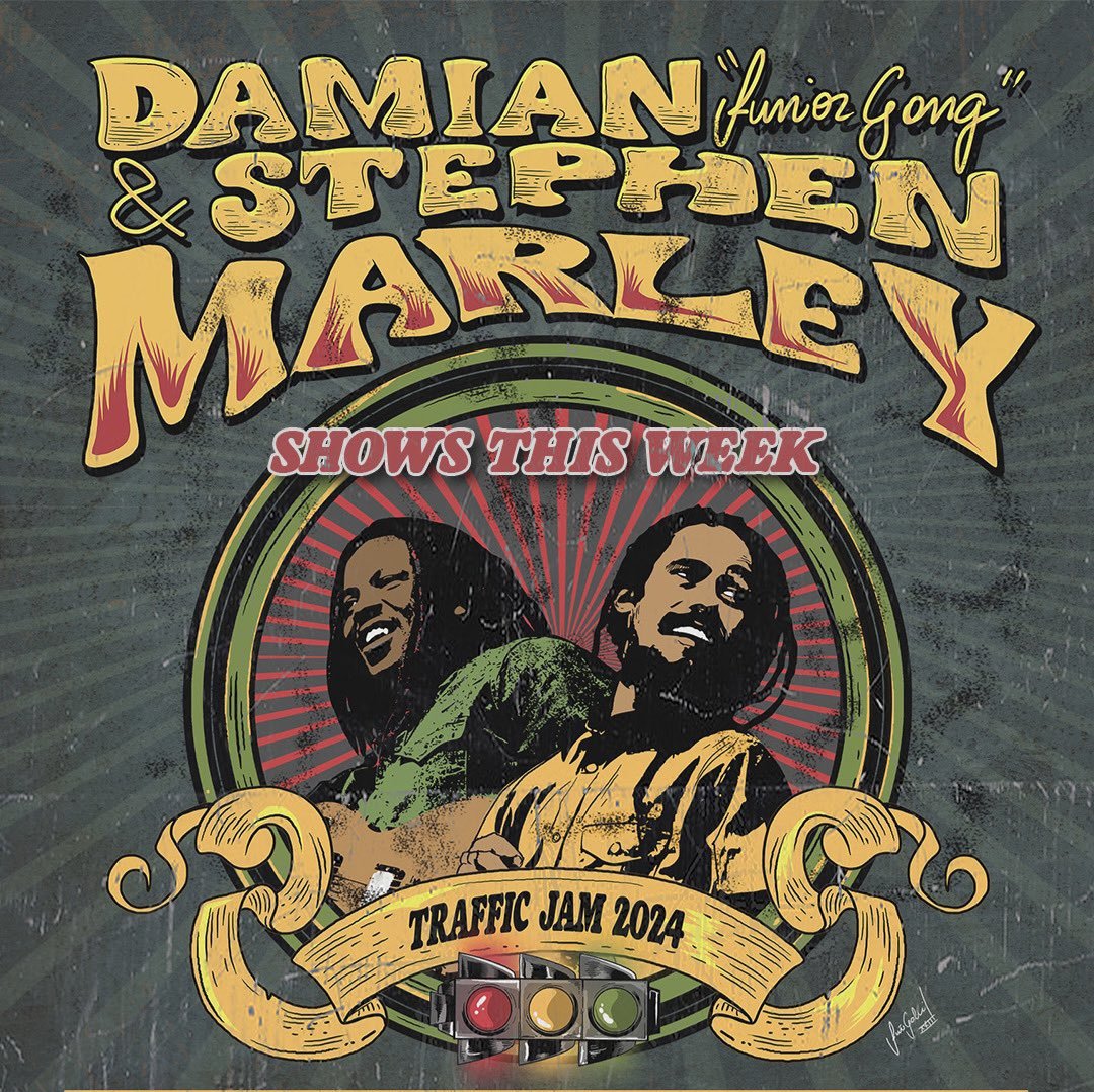 TONIGHT!! big show with Stephen and Damian Marley #trafficjam 🔥🔥 Portland OR Pass Thru!! #roselandpdx #stephenmarley #damianmarley #sisterjulie @sisterjuliepdx 
#vibes #massive #music #reggae #trafficjamtour #marleybrothers #tuff #portlandoregon