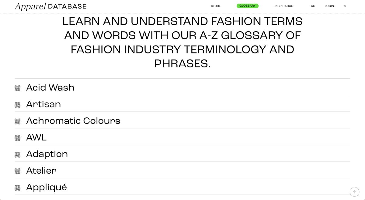 geodesigns1's tweet image. The fashion glossary. Educate ya self