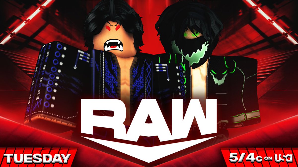 _WWERoblox's tweet photo. -RAW-
#DawnBryan Makes his Return as he takes on @justinokosher in singles
-
Former #WWEC @F4DE_4 Returns Tomorrow night and takes on @KayyKayyNside
-
@DivineDamianz goes one on one with @JacobIvoryRW
-
@vntras set to make a statement as he takes on @constableken1
#WWERaw https://t.co/nCK8SYbol9