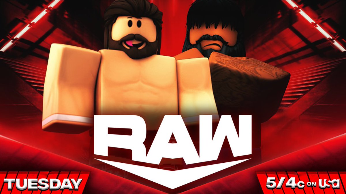 _WWERoblox's tweet photo. -RAW-
#DawnBryan Makes his Return as he takes on @justinokosher in singles
-
Former #WWEC @F4DE_4 Returns Tomorrow night and takes on @KayyKayyNside
-
@DivineDamianz goes one on one with @JacobIvoryRW
-
@vntras set to make a statement as he takes on @constableken1
#WWERaw https://t.co/nCK8SYbol9