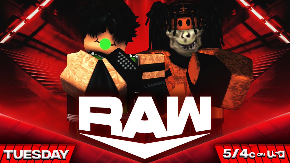 _WWERoblox's tweet photo. -RAW-
#DawnBryan Makes his Return as he takes on @justinokosher in singles
-
Former #WWEC @F4DE_4 Returns Tomorrow night and takes on @KayyKayyNside
-
@DivineDamianz goes one on one with @JacobIvoryRW
-
@vntras set to make a statement as he takes on @constableken1
#WWERaw https://t.co/nCK8SYbol9