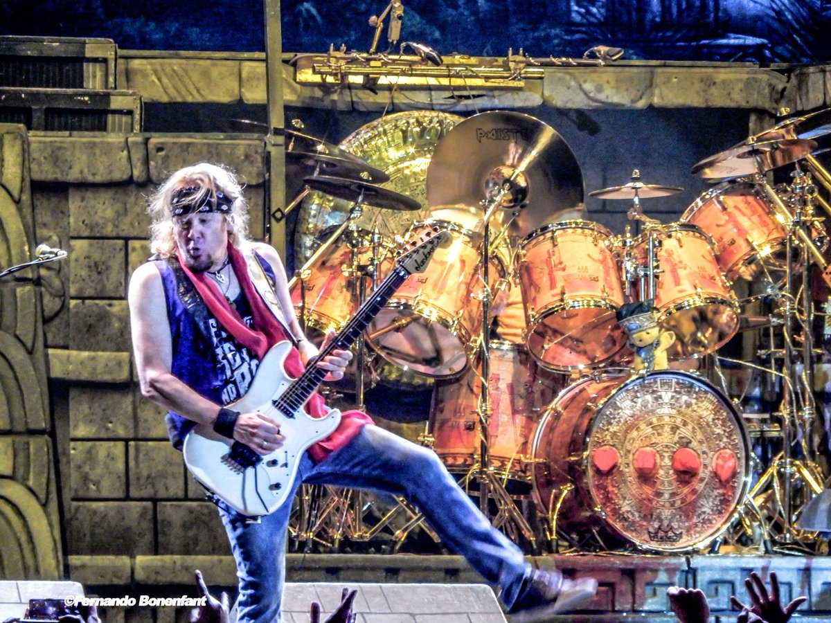 Happy Birthday Adrian Smith guitarist of Iron Maiden February 27 1957

Best Album he played on?
Best song he wrote?

Today on <a href="/themetalvoice/">The Metal Voice</a> 
Note
He joined Iron Maiden in November 1980, replacing Dennis Stratton
Photo credit  by Fernando Bonenfant
