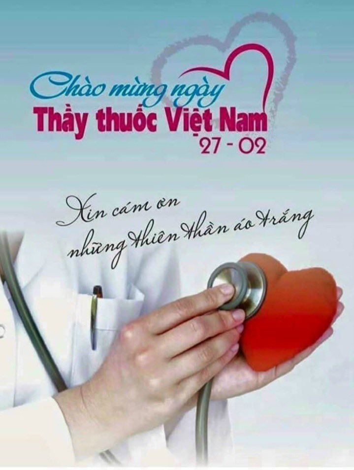 Hello Các Bạn quý mến của tôi! 💕💕💕 Hôm nay là ngày 27/2, Kỷ niệm ngày Thầy Thuốc Việt Nam, Kính chúc Các Bác Sĩ, Dược Sĩ và tất cả các vị phục vụ trong ngành Y được luôn vui khỏe, bình an và hạnh phúc! ❤️❤️❤️ (Ảnh sưu tầm)
