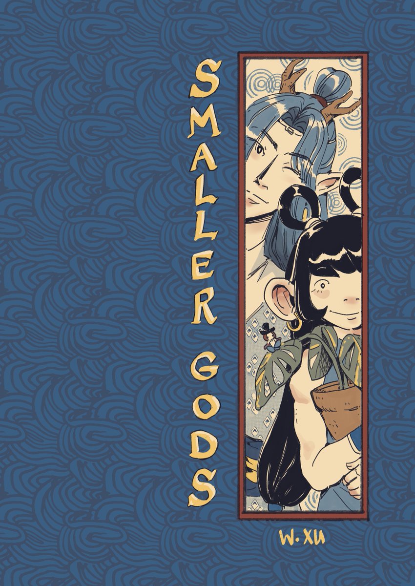 hello... SMALLER GODS is 15 pages and 2 short stories, based on my love of Chinese fantasy. "Peaches, Again" features 2 minor gods skiving off work dramatically (a twink gets obliterated) & "Cuttings" is an ode to the god of houseplants. pwyw $1 or more, 🔗 below 