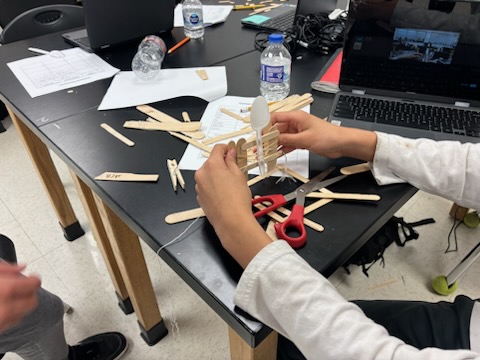 STEAMposium Build Day was on Saturday from 9 to 4. I LOVE to see our wonderful 6th graders diligently working on their catapults.@SHMS_Colts