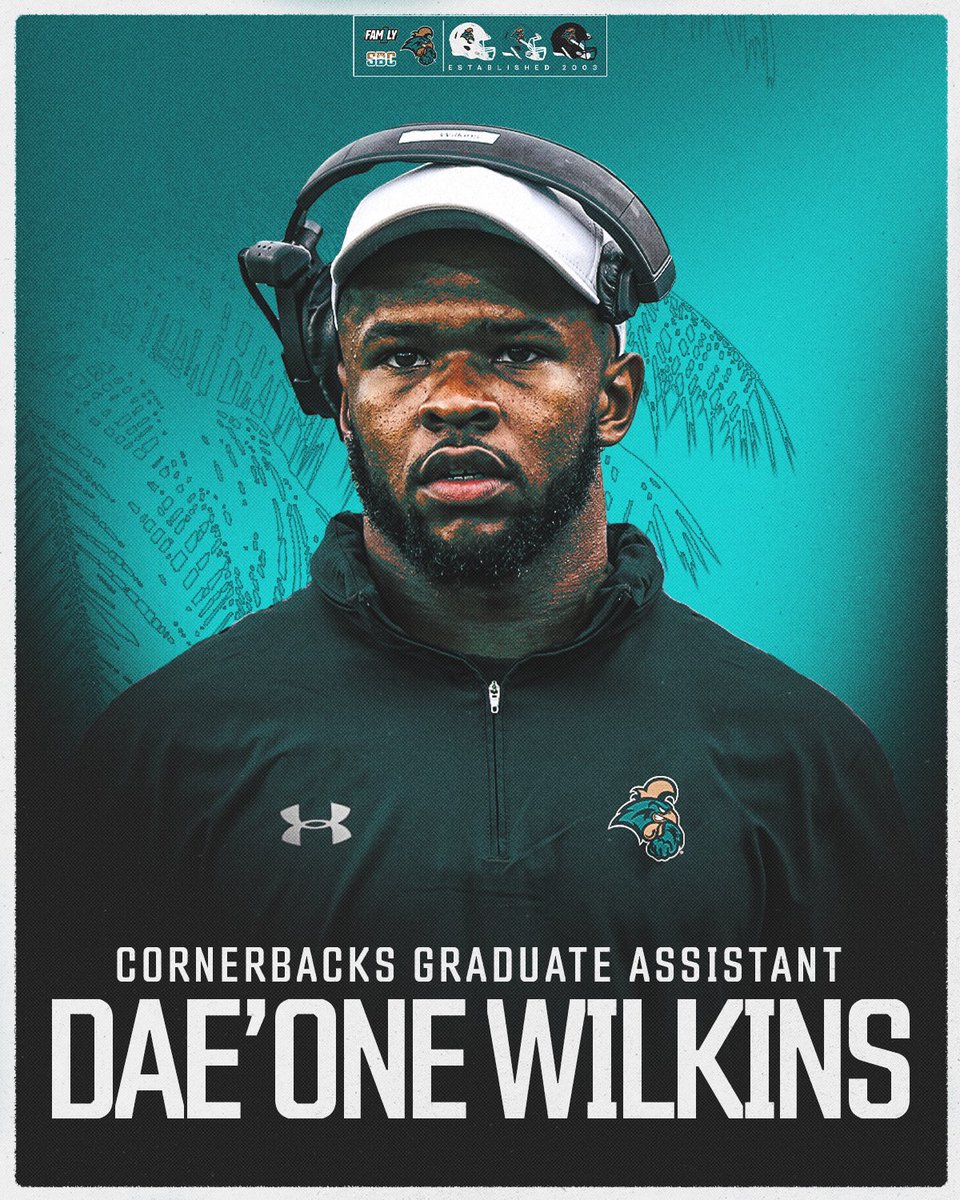 Forever thankful for my time at Furman University as that will always be a special place in my life. But thankful to say I will now be the Cornerbacks GA at Coastal Carolina! #BAM👌🏾