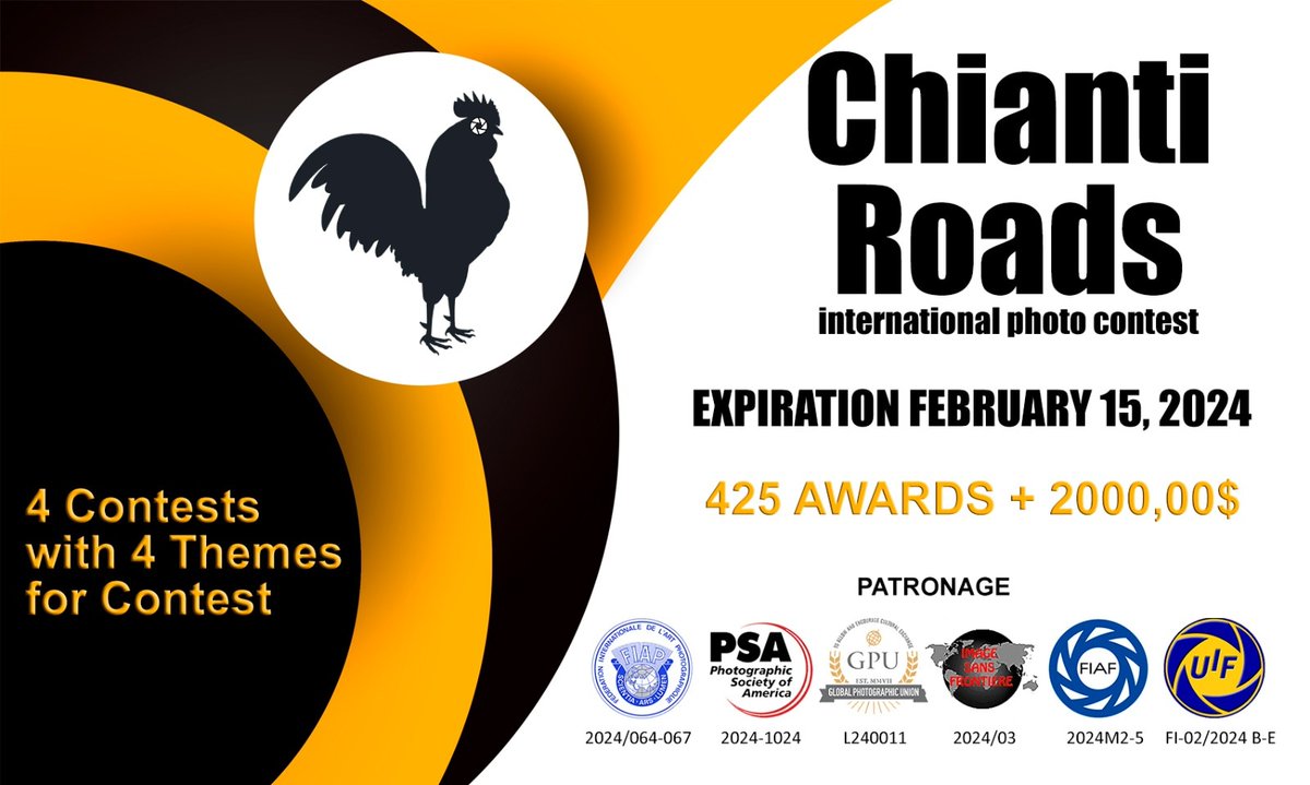AF_Objetivo2_0's tweet photo. CHIANTI ROADS 2024
- Francisco José López @FRANJLF63
🟦 Special Mention
⬜ 25 aceptadas
- Juan Carlos Hervás
🟦 Special Mention
⬜ 21 aceptadas 
- Joan Gil @joangilraga
🟦 Special Mention 
⬜ 11 aceptadas
- Pedro Luis Benítez
⬜ 6 aceptadas
- Michel Mendoza
⬜ 2 aceptadas https://t.co/KmqJ6mUOX7