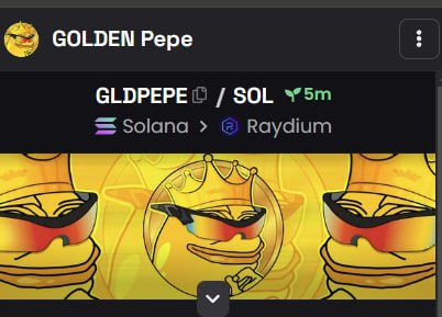 gldpepe's tweet photo. Socials Updated on Dexscreener!

#GLDPEPE

X: https://t.co/45wxkAxkzE

Website: https://t.co/GoYrCmfB1t

Telegram: https://t.co/Dignwm43ck

Contract Address: Bpxny15carkqbPp5Nd2ZDEsRPu1QuTFuaL1xCQVURbpP https://t.co/4e0PQ6Cd65