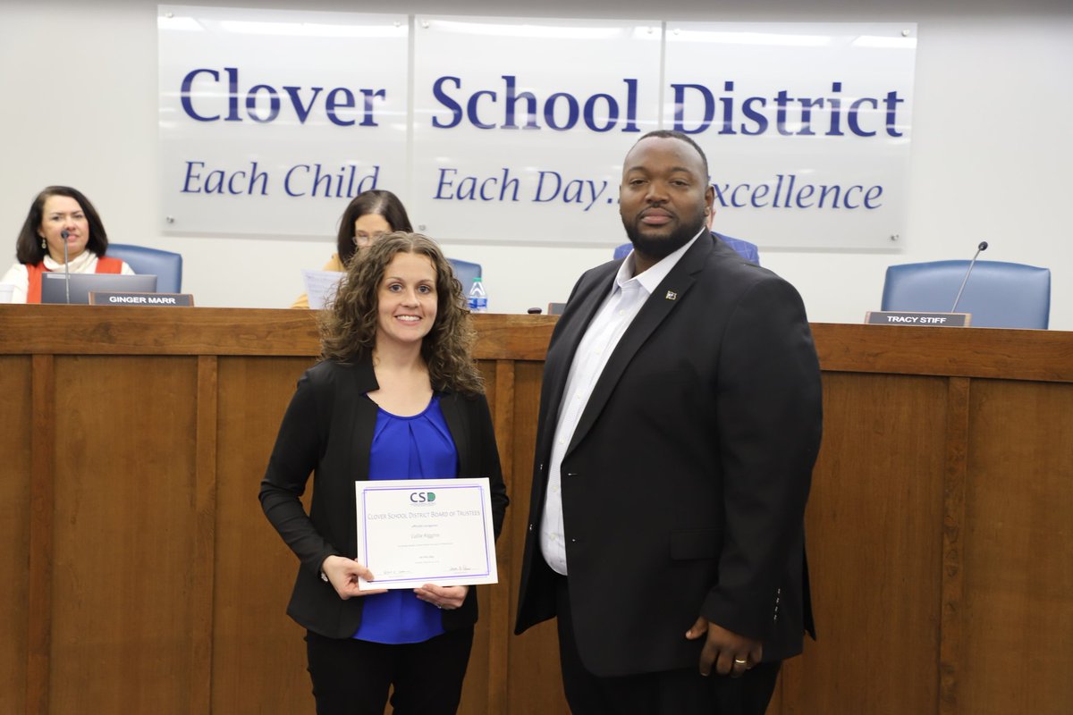 CloverEagles's tweet photo. Great recognitions at tonight's board business meeting!
#CSDinAction https://t.co/hnpWFbITBf