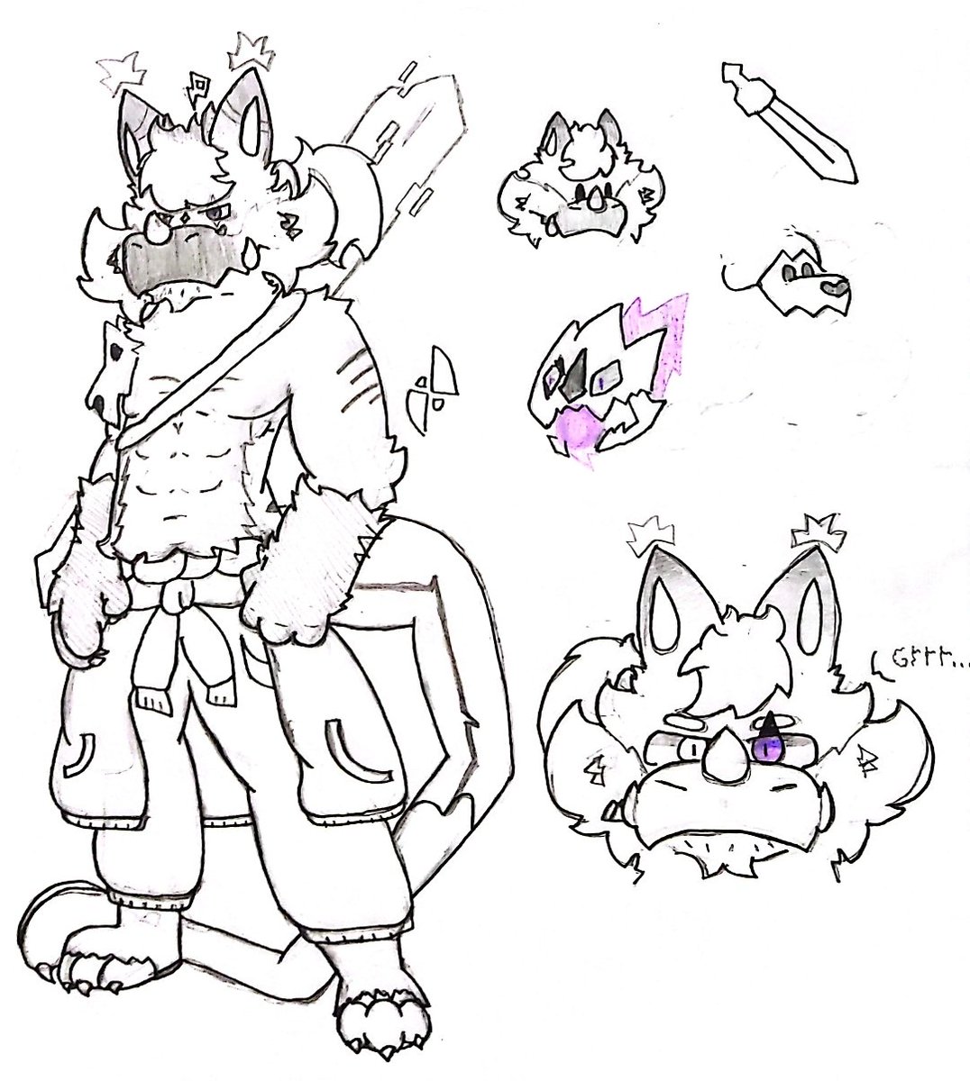 I tried to do something different this time, an old drawing that I recently took up again.

I hope you like it

#furryart #furry