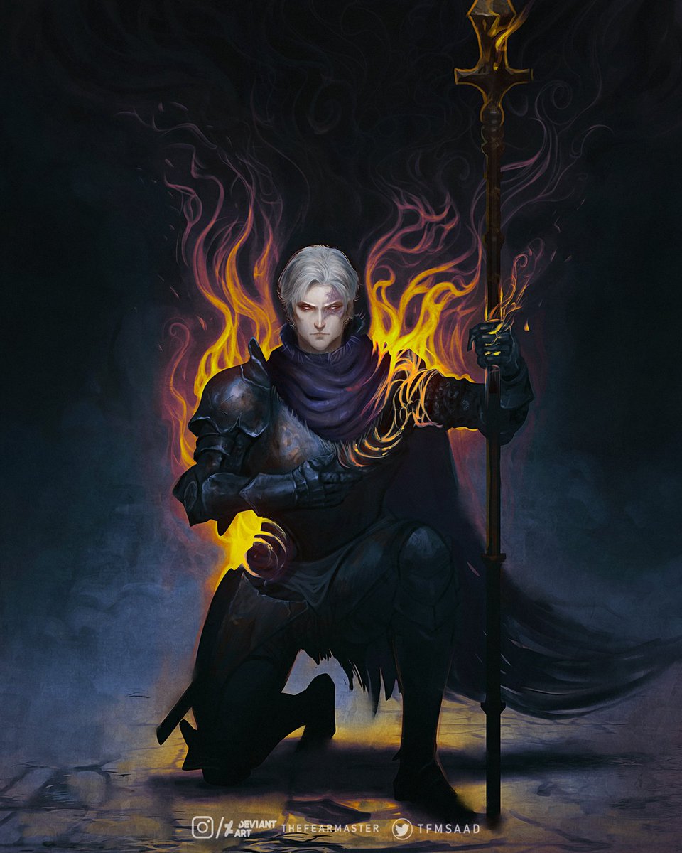 Lord Vyke of the frenzied flame thought to paint him without his