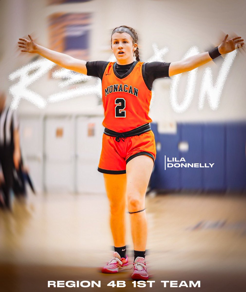 MonacanGBB's tweet photo. 🚨First Team All Region 4B🚨

Thrilled for junior guard Lila Donnelly (@liladonnelly2) for being recognized as one of the top players in our region! 

Lila has averaged 12ppg, 5rpg, and 3apg so far this season! Keep it rolling Lila! 🔥

#ChiefPride #rvaW @cfieldsports https://t.co/so0Jub0Bhp