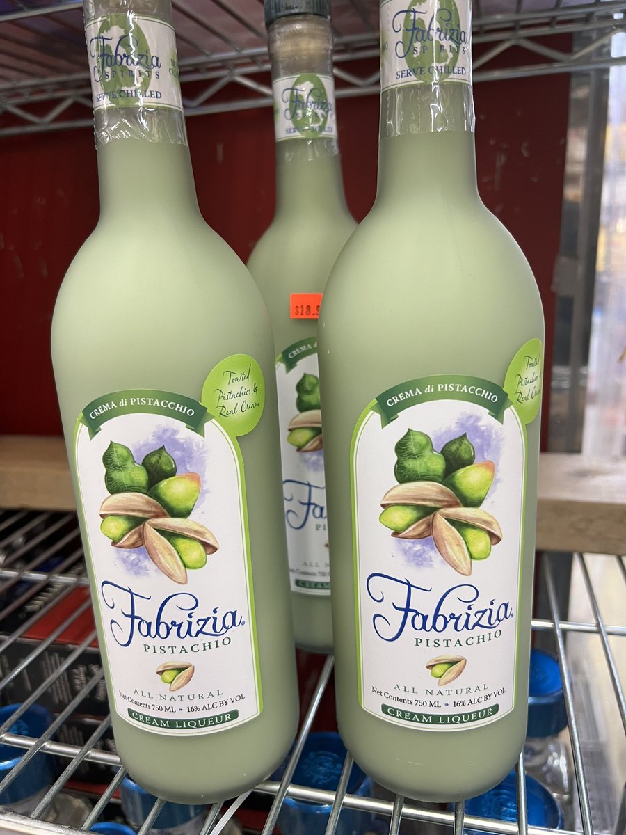 StoreMikes's tweet image. New #pistachio #natural #cream #liqueur now available!