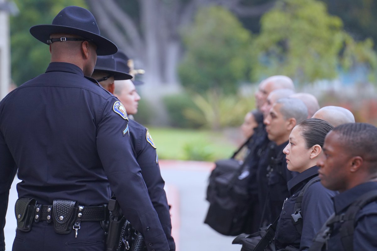 LBPD's tweet image. Today marks Day 1 for LBPD Academy Class #98 and the beginning of their journey requiring hard work, dedication, and teamwork. 👮 Together, they are not just individuals, but a cohesive unit, bound by a shared purpose and a commitment to serve with honor.  #LBPD #LongBeach