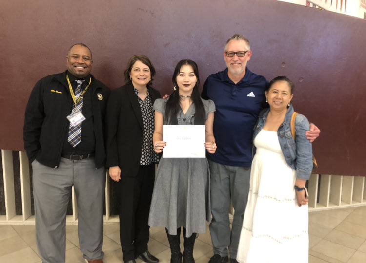 SpringWoodsHigh's tweet image. Spring Woods is proud of Lily Nipper as our Character Without Question  Recipient!!  #tigerproud