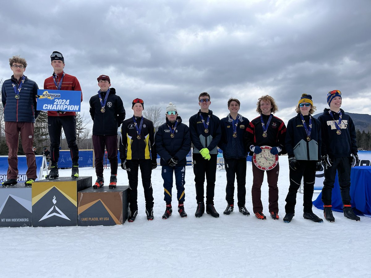 Skate distance race is all done. Jenna Lawrence lands on the podium in 3rd and Drew Larsen takes 4th! The boys as a team sit 10 points behind Queensbury ahead of tomorrow’s relay. <a href="/HFLCSDAthletics/">HF-L CSD Athletics</a>