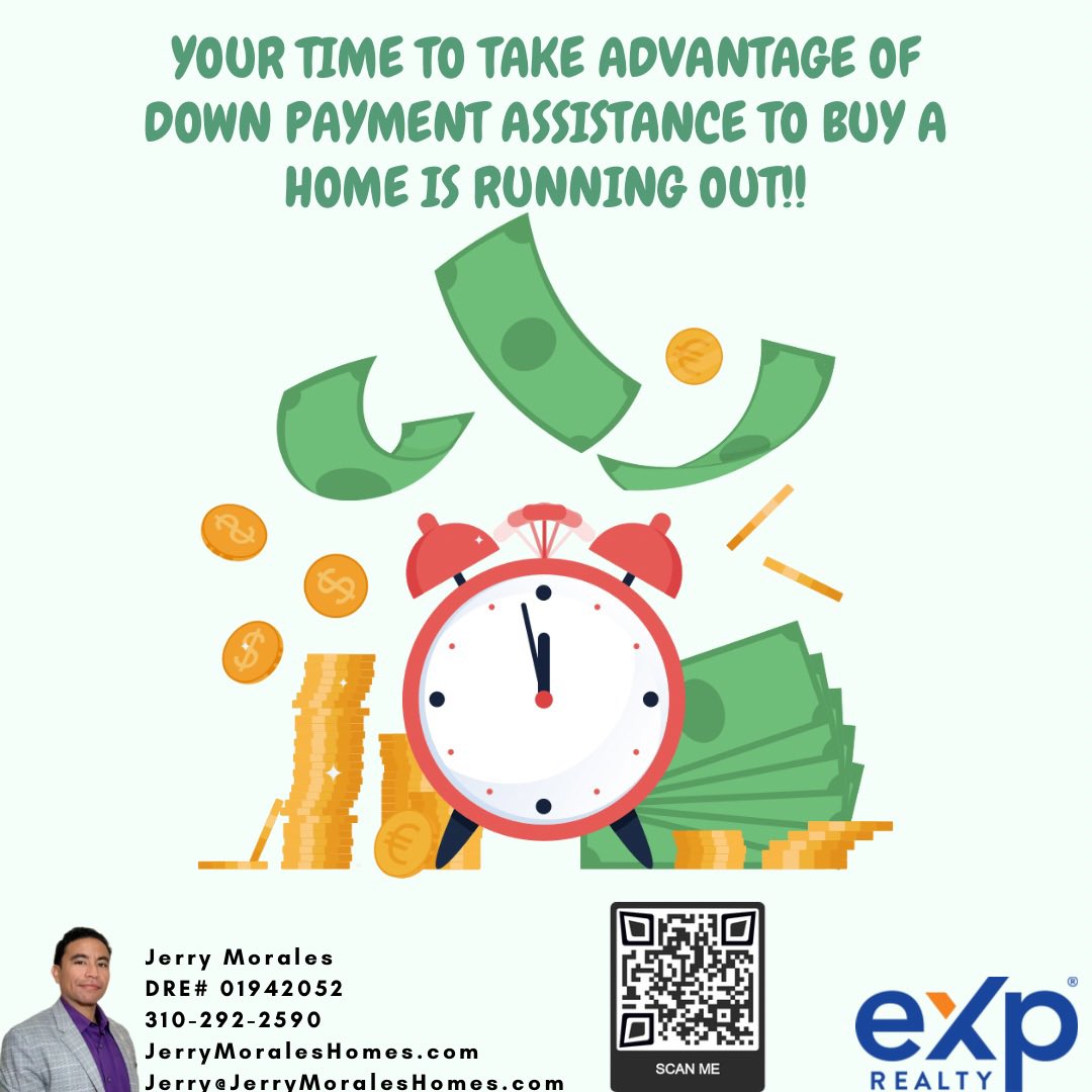 JerryM_Realtor's tweet photo. 1️⃣- There’s only 1 month left to submit your application for the California Dream For All Program to get up to $150k to buy a home.

2️⃣- Buyers looking to buy in LA City have a month or less to find a home to use the city’s MIPA program to get up to $115k to buy.

Call me‼️ https://t.co/NM60o2wjff