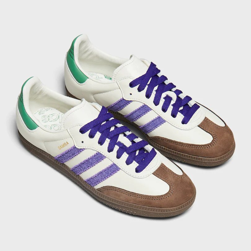 adidas gazelle silver green womens adidas Women Samba OG Collegiate Purple Cream JI2736, 5