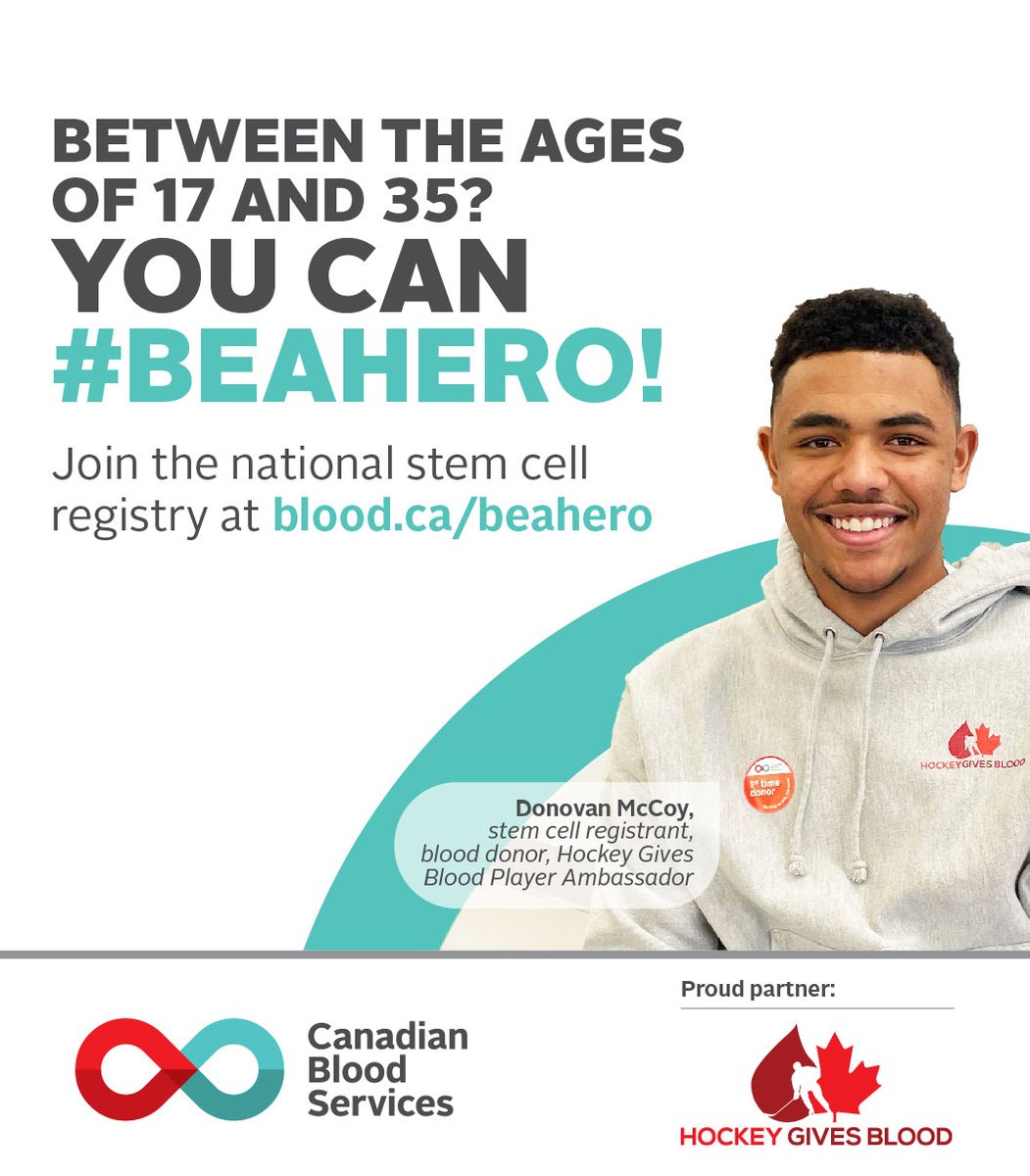 WHLGiants's tweet photo. Between the ages of 17 and 35? Join the stem cell registry today!

❤️ Make sure to stop by the Hockey Gives Blood kiosk at our next home game, March 1st. Buy tickets here: https://t.co/1MAsY9mYyP

@CanadasLifeline | @Hkygivesblood
#ItTakesATeam #BeAHero https://t.co/HXnJyRL66q
