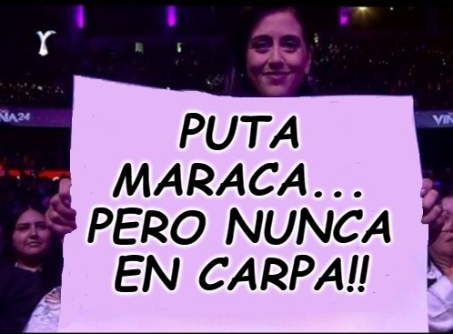 solo_gemma's tweet photo. DESPIERTA QUINTA REGIÓN!!
Los comunistas se burlan en su cara y en sus muertos! Desalojaron a las familias d los albergues mientras esta se burlaba con un cartel en #FestivalVinaDelMar Ya se robaron las donaciones, ustedes no les importan!! #Vina2024 #Chile #GobiernoDeCriminales https://t.co/S9c3IG5XU7