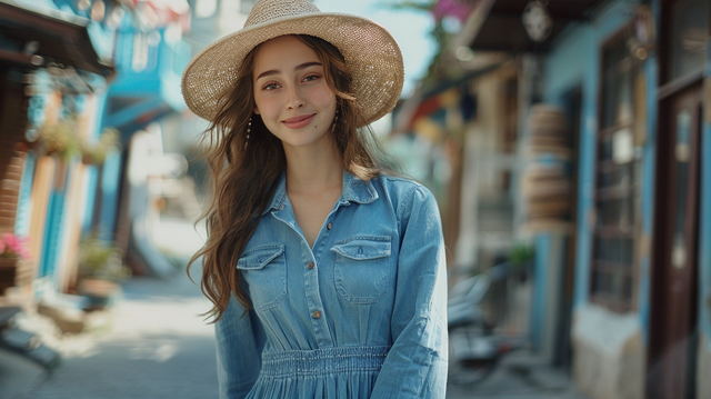 Jeans4youShop's tweet image. From miners to fashionistas, denim has evolved! 💃 Check out the latest in women's long jeans dresses at bit.ly/3vtZmTM 🛍️ #DenimEvolution #WomensFashion