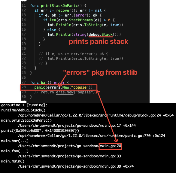 ChrisMWendt's tweet photo. @slimsag debug.Stack() does that: https://t.co/uOxE1WLFOm