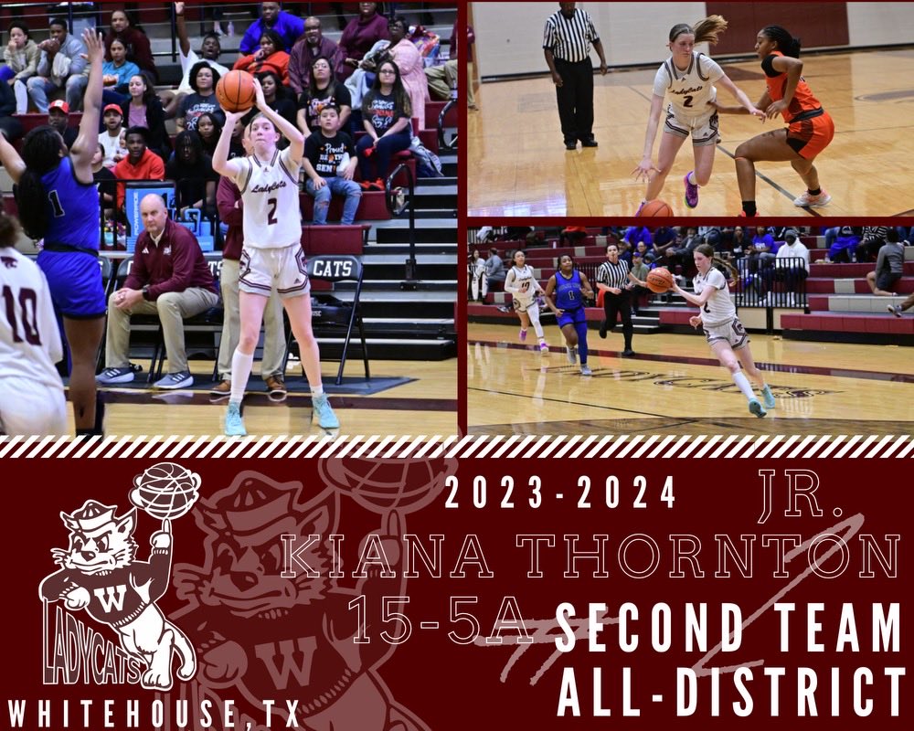 Congrats KT! Second team All-District!
<a href="/WHSTX_Athletics/">Whitehouse Athletics</a> <a href="/BrandonOSports/">Brandon Ogden</a>