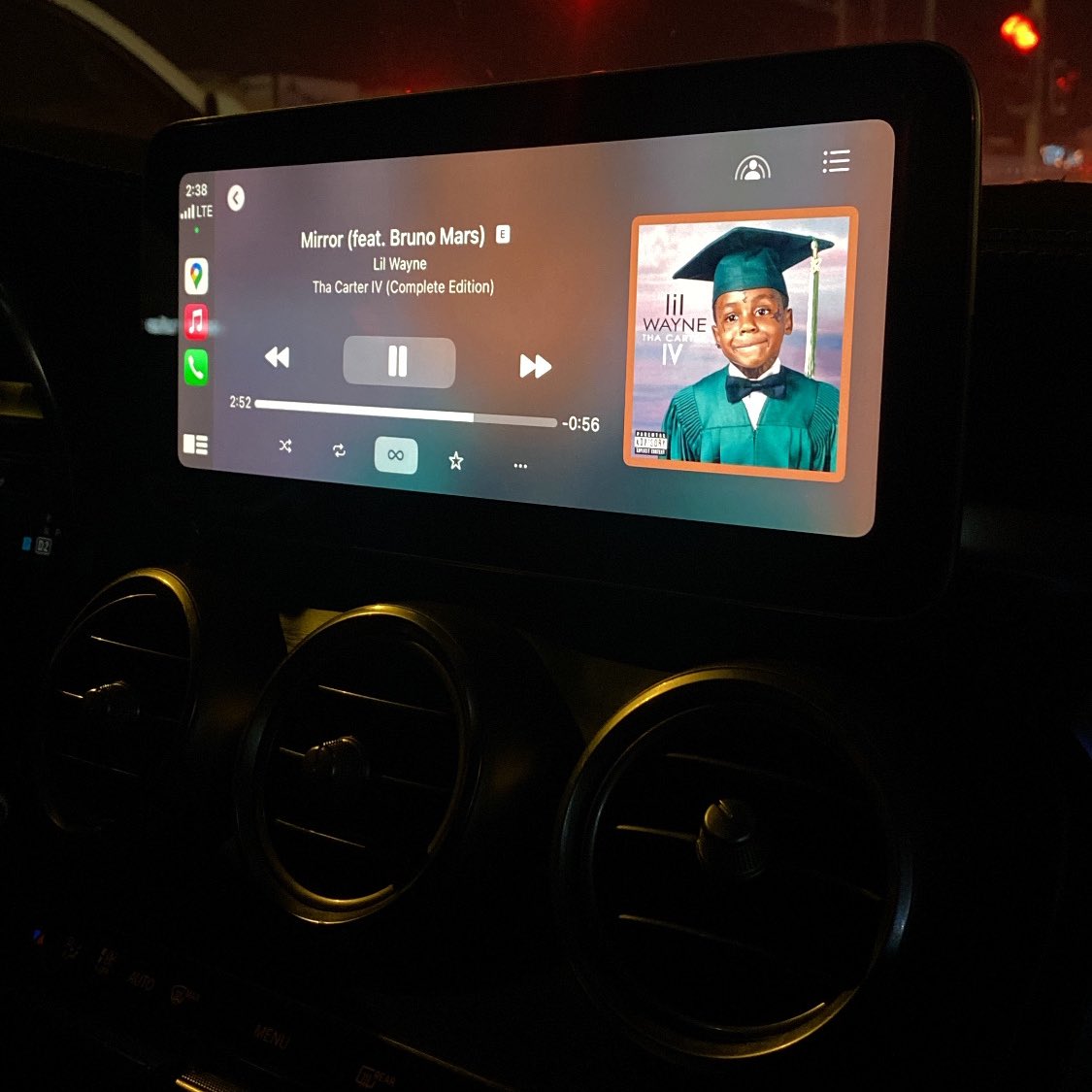 You lookin' at me, but I'm lookin' through you.