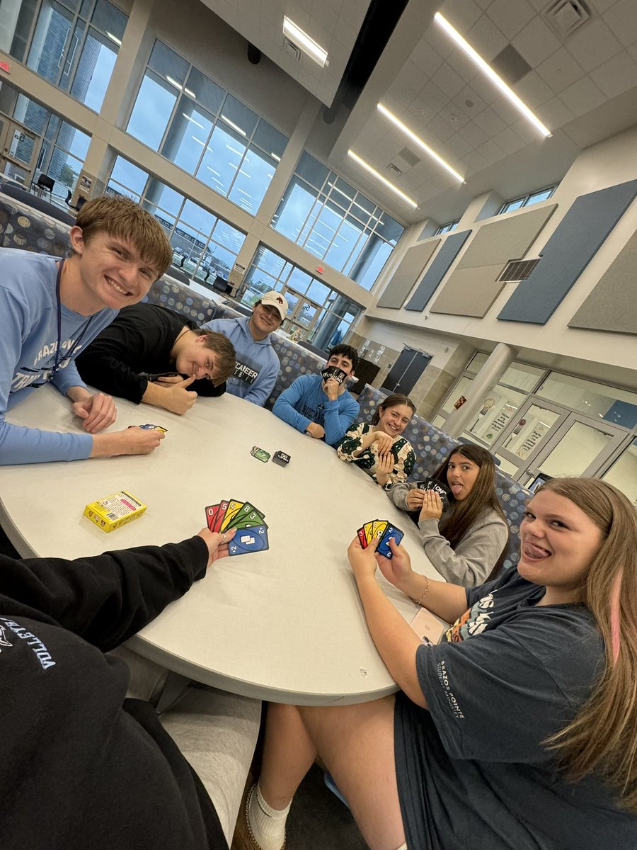 It was game night tonight!!! All friendships were lost tonight in Uno😂 Also, Leo did a great job talking about how we need to be disciplined to learn about God the way we are disciplined to practice and play our sport. Fun night!!!
