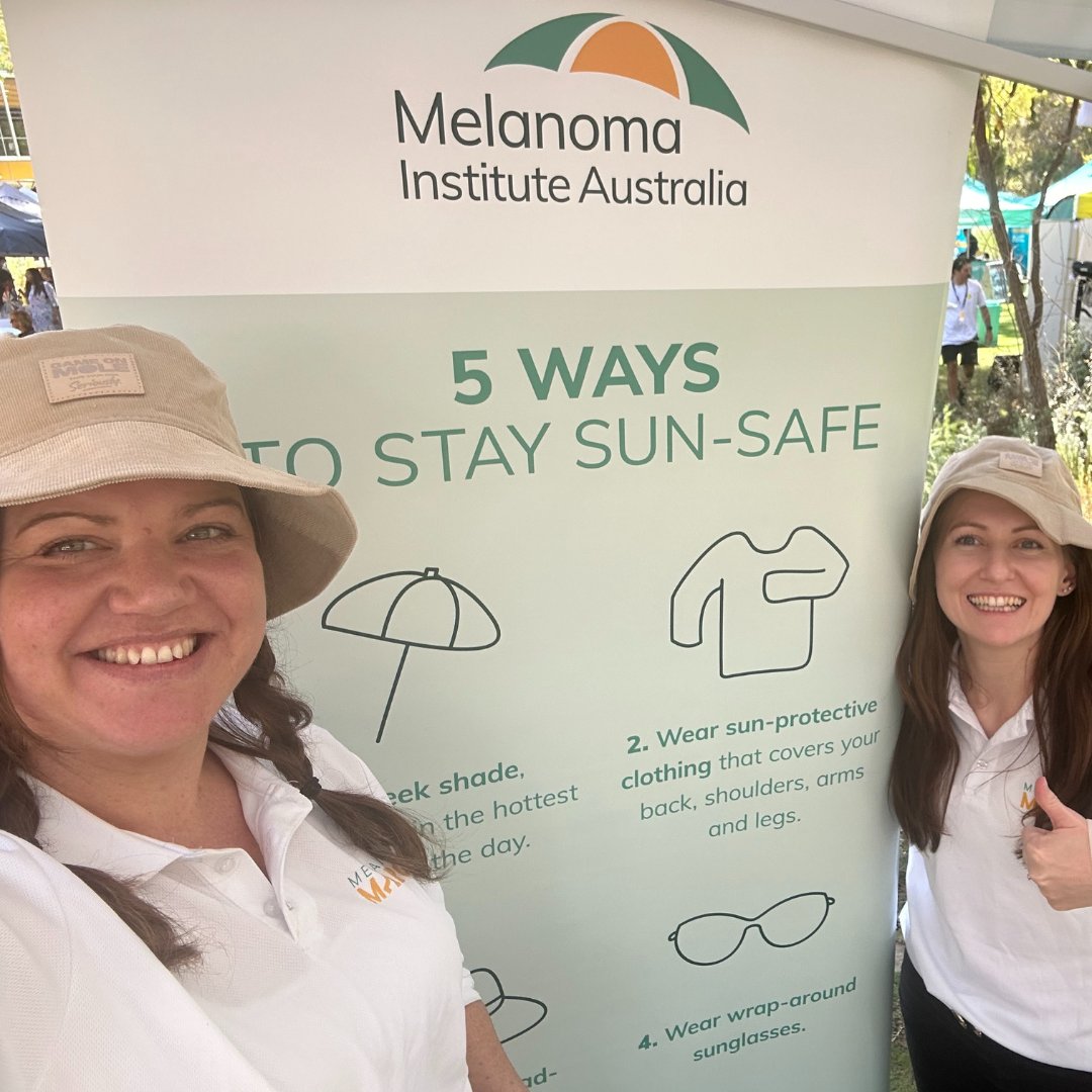 MelanomaAus's tweet photo. MIA WA promoted sun safety & the #StopGlamourisingTanning message to @EdithCowanUni students at their Guild Day last week! Melanoma is the most common cancer for Aussies 20-39yrs. Increasing awareness amongst uni students was a great way to reach this age group.
#ECU #GameOnMole https://t.co/5fTXR9eb9n