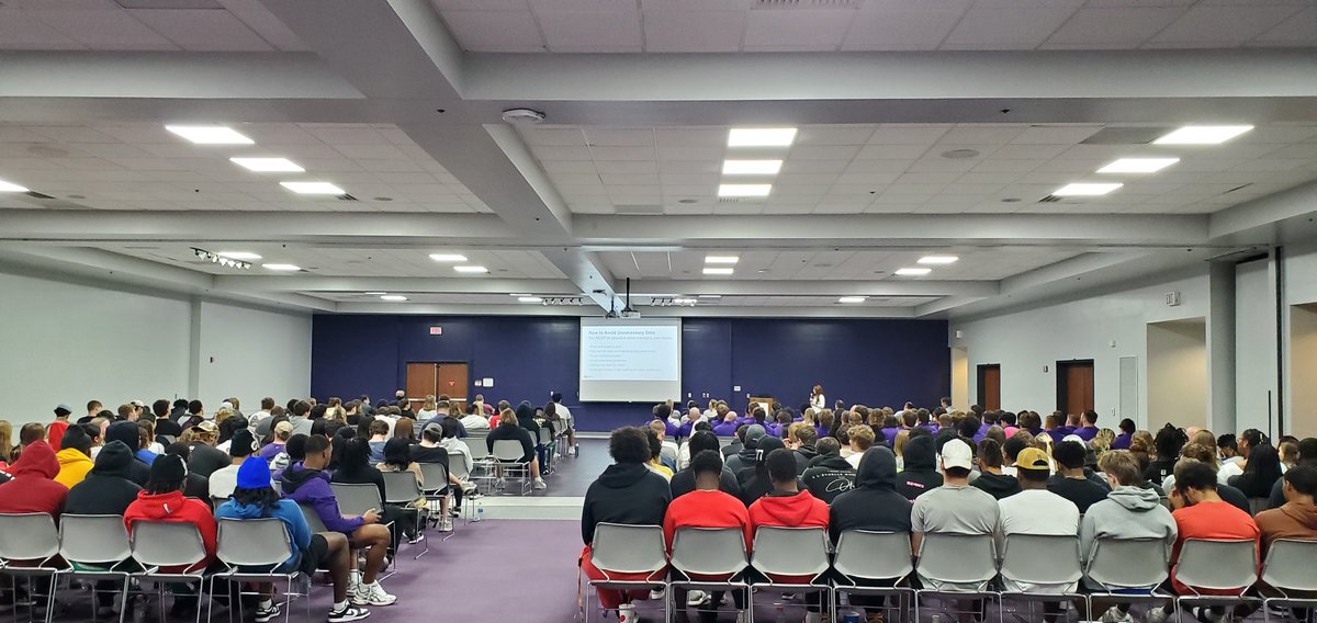 Financial Literacy presentation from Simmons Bank for our athletes!