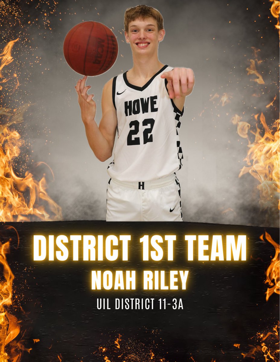Coach4sythe's tweet photo. Congrats to @rileynoah22 on earning:

1st Team All District 11-3A

@HoweEnterprise @howebulldogs @hoopinsider @kevinmoses38 @Tabchoops @GASOMass @DCTBasketball @jasondellarosa @TXHSBB @PrepHoopsTX https://t.co/j6hKsisCWF