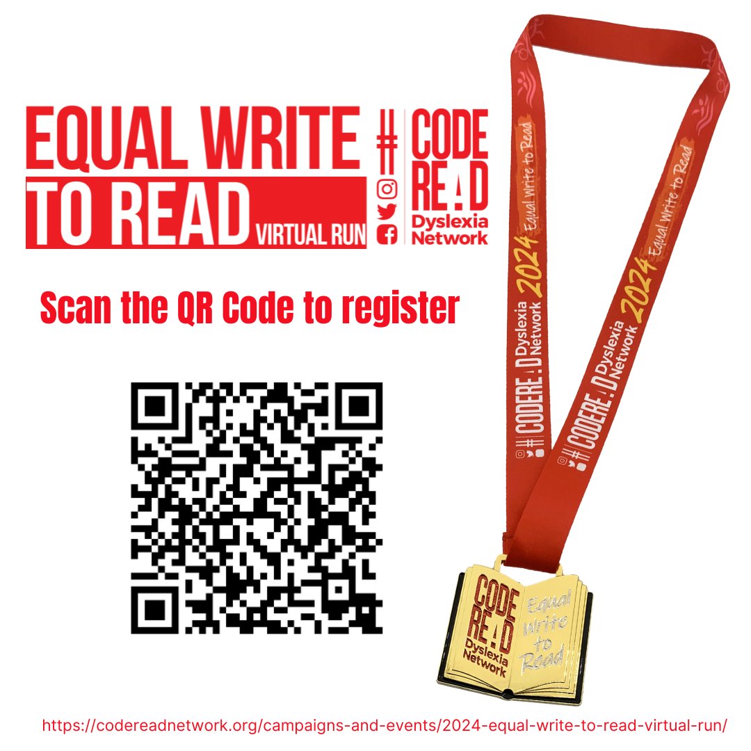 CodeReadNetwork's tweet image. Less than 1 week to go and look at this bling!

We have received an advance image of our gorgeous medal! Isn&apos;t it a beauty - you need this in your collection!

To register click: events.humanitix.com/equal-write-to…

Enter our Virtual Event and help raise awareness for Dyslexia.
