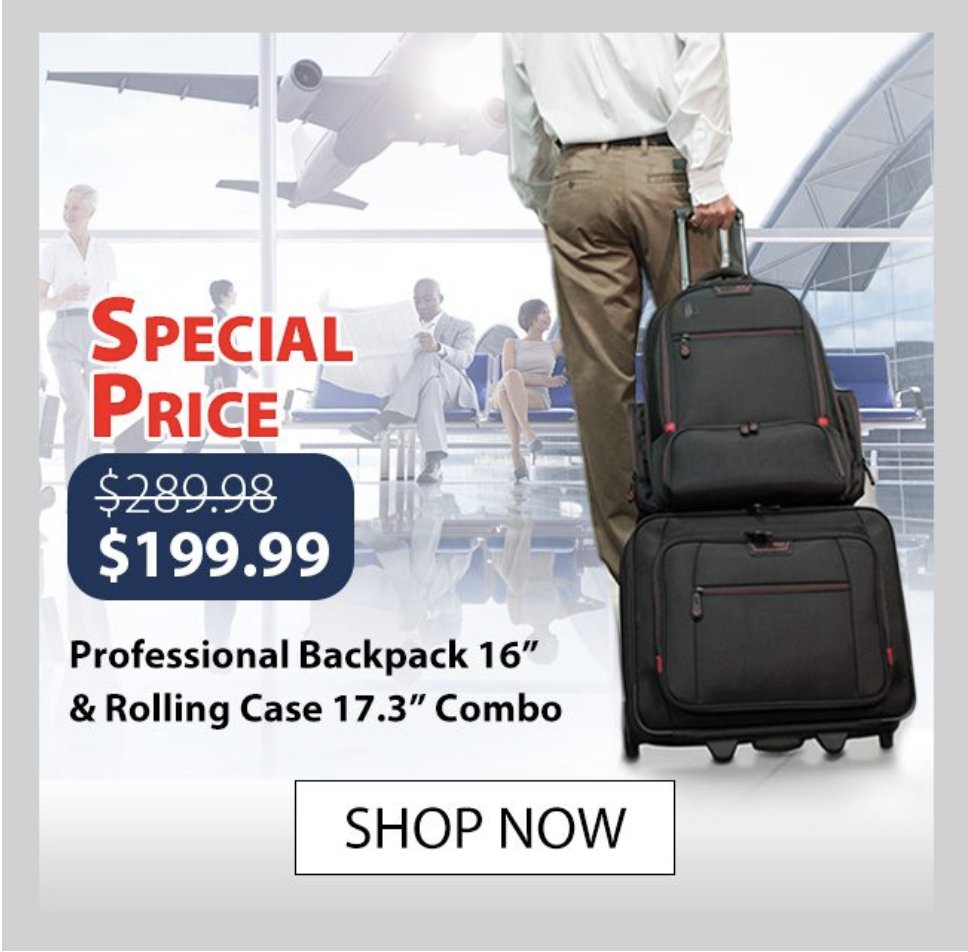 MobileEdge's tweet image. Our Professional Rolling Laptop case offers four separate storage sections for all of the gear you need for your daily commute or an overnight trip🙌🏽✈️

hubs.li/Q02m72t50

#ProfessionalBackpack #MobileEdge #RollingCase #Combo